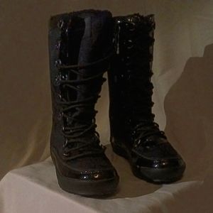 Coach winter lace up boots size 10